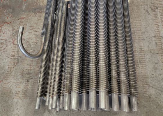 Yüksek frekanslı kaynaklı karbon çelik kazan spiral kanat tüpü özel kanat tüpü