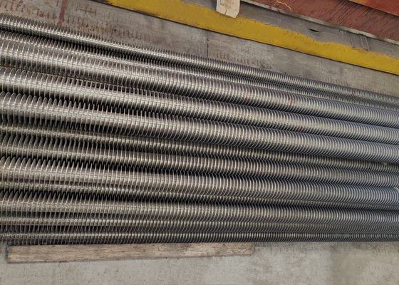 Yüksek frekanslı kaynaklı karbon çelik kazan spiral kanat tüpü özel kanat tüpü