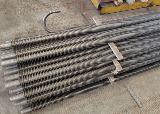 Yüksek sıcaklık ortamları için alaşım veya karbon çelik kazan spiral kanat tüpü