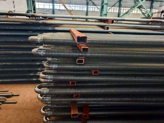 Özel kazan Spiral Fin Tube Karbon Çelik Yüksek frekanslı kaynak Yüksek verimlilik
