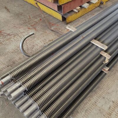 Özelleştirilmiş Özelliklere Sahip Kazan Isı Transferi için Karbon Çeliği ASME Standart Spiral Kanatlı Boru