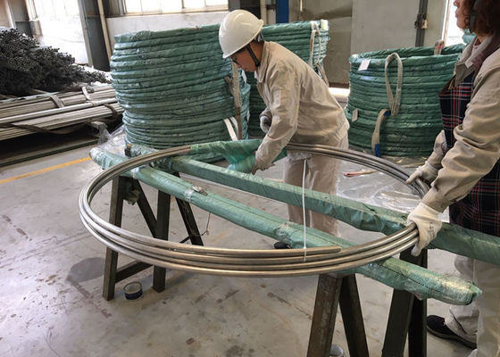 Kazan Dikişsiz Paslanmaz Boru ASTM A269 TP316L SUS316L 1.4404 31.75 * 1.65 * 11800MM