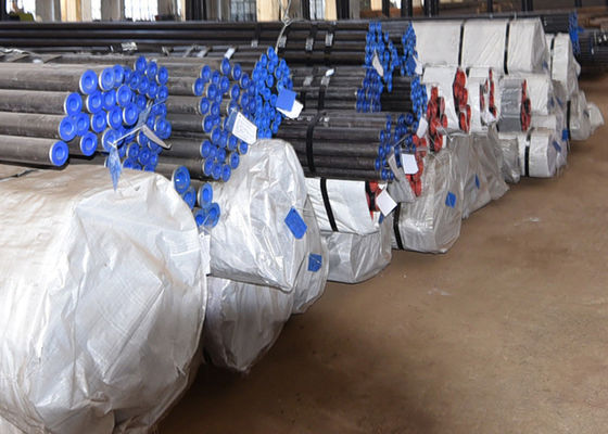 ASTM A210 Santrali 0.8mm Cs Duvar Kalınlığı 0.8-15mm ile Dikişsiz Boru
